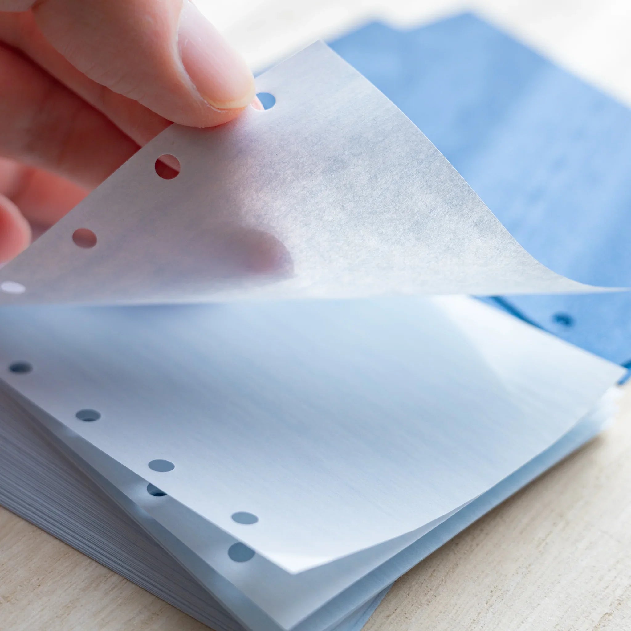 Japanese Stationery mermaid top‑tab index dividers pack, back view showing white sheet with Japanese text and pastel tabs.