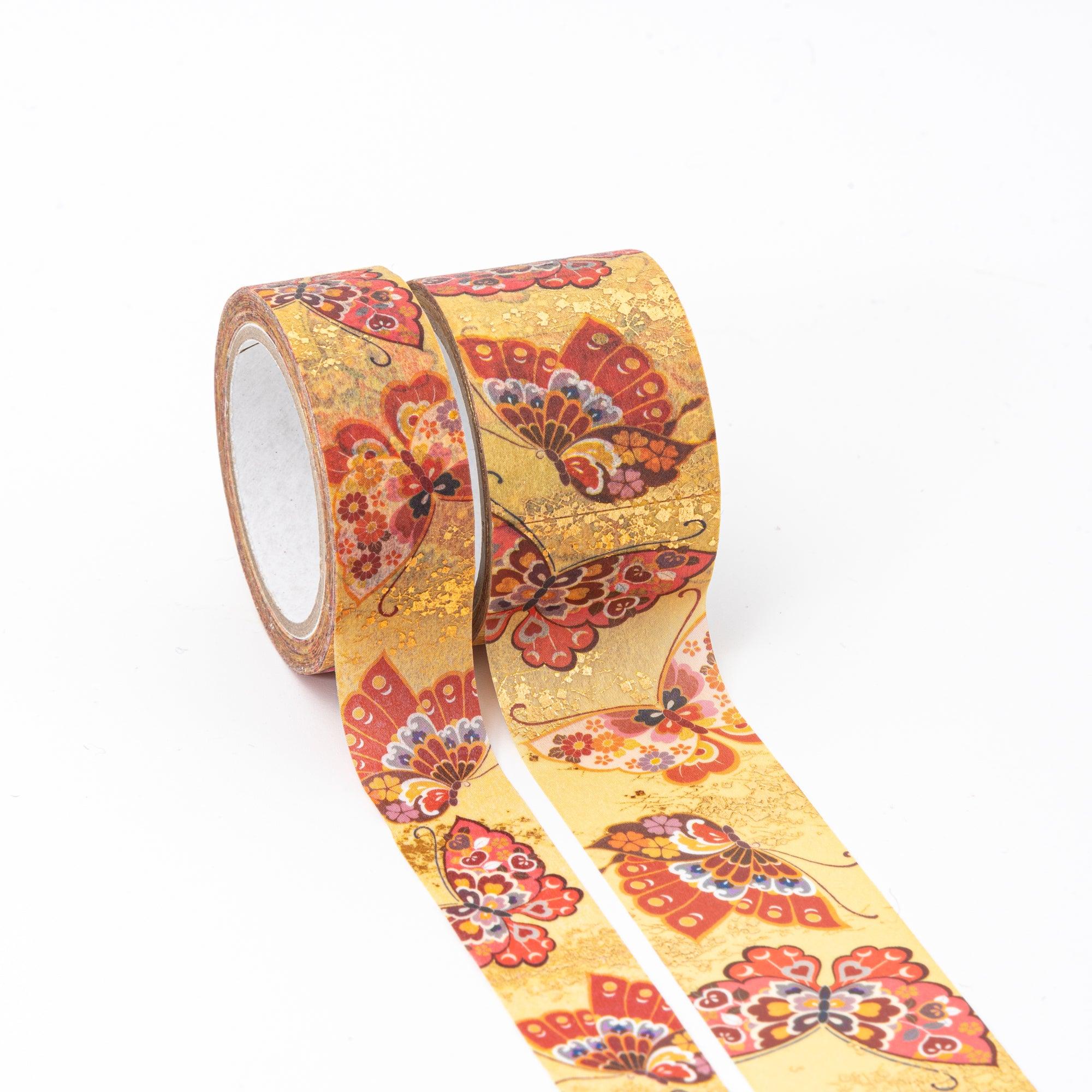 Kimono Beauty Series Butterfly Iyo Washi Tape - Komorebi Stationery