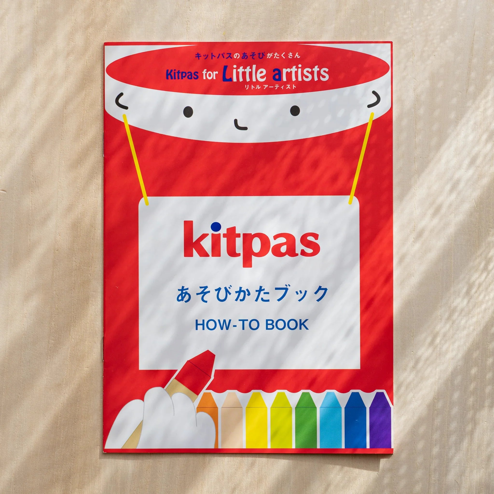 Kitpas crayons displayed in the canvas tote bag showing how the product is stored and transported easily