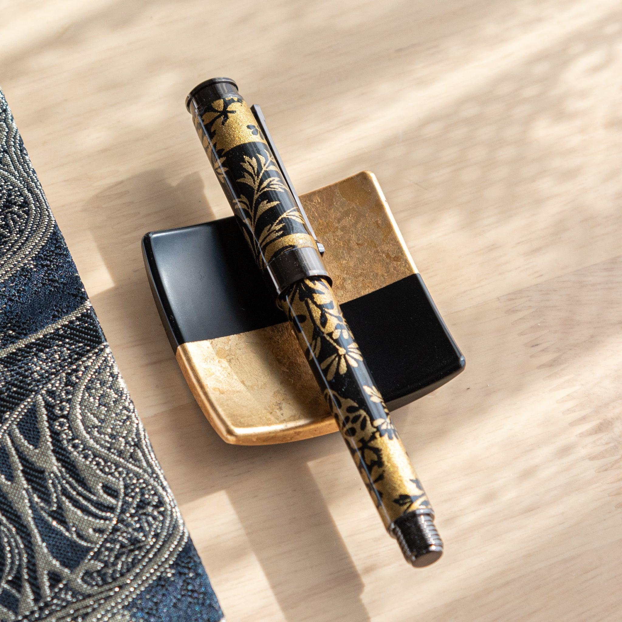 Moonlight and Autumn Grasses Mino Washi Fountain Pen _ Komorebi Stationery