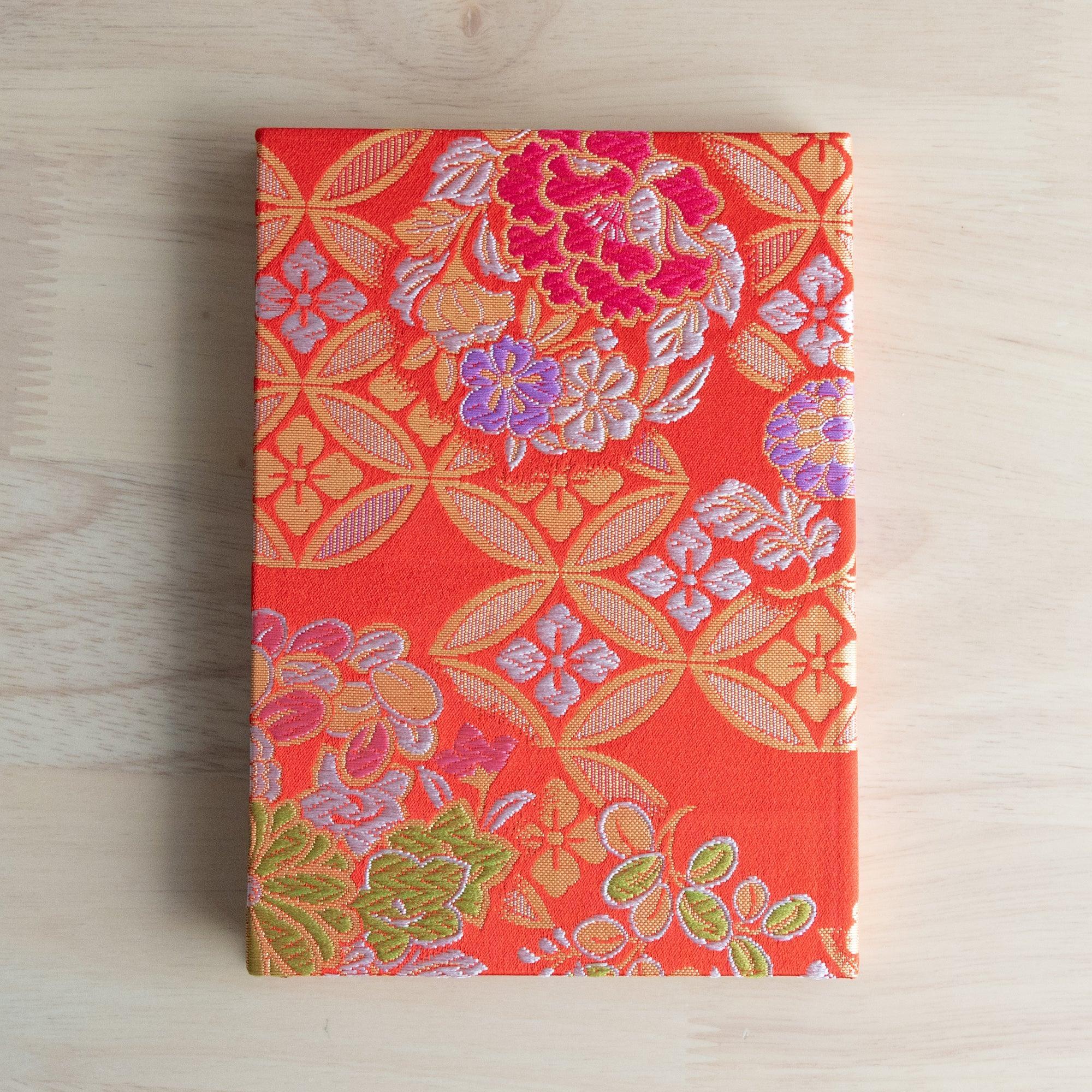 nishijin-textile-floral-shippo-pattern-notebook-or-b6-morisan-komorebi-stationery-9 - Komorebi Stationery