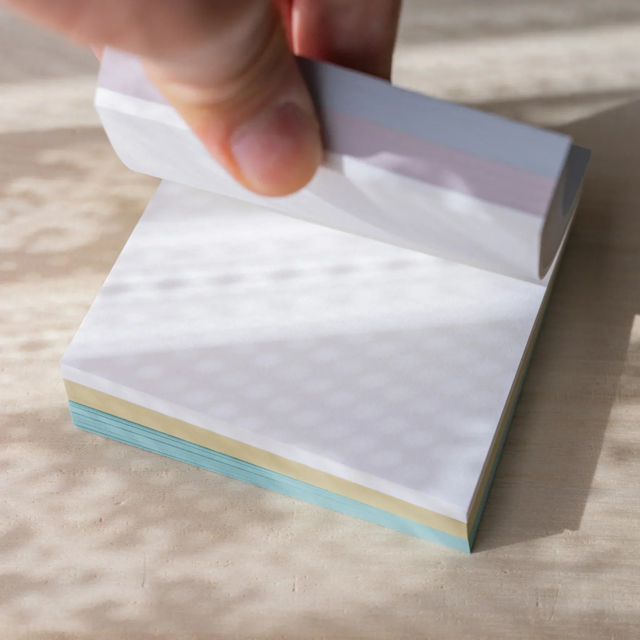 NT Rasha Paper Memo Pad (5 Colors), image 49335: texture and surface detail in focus presenting visual clarity