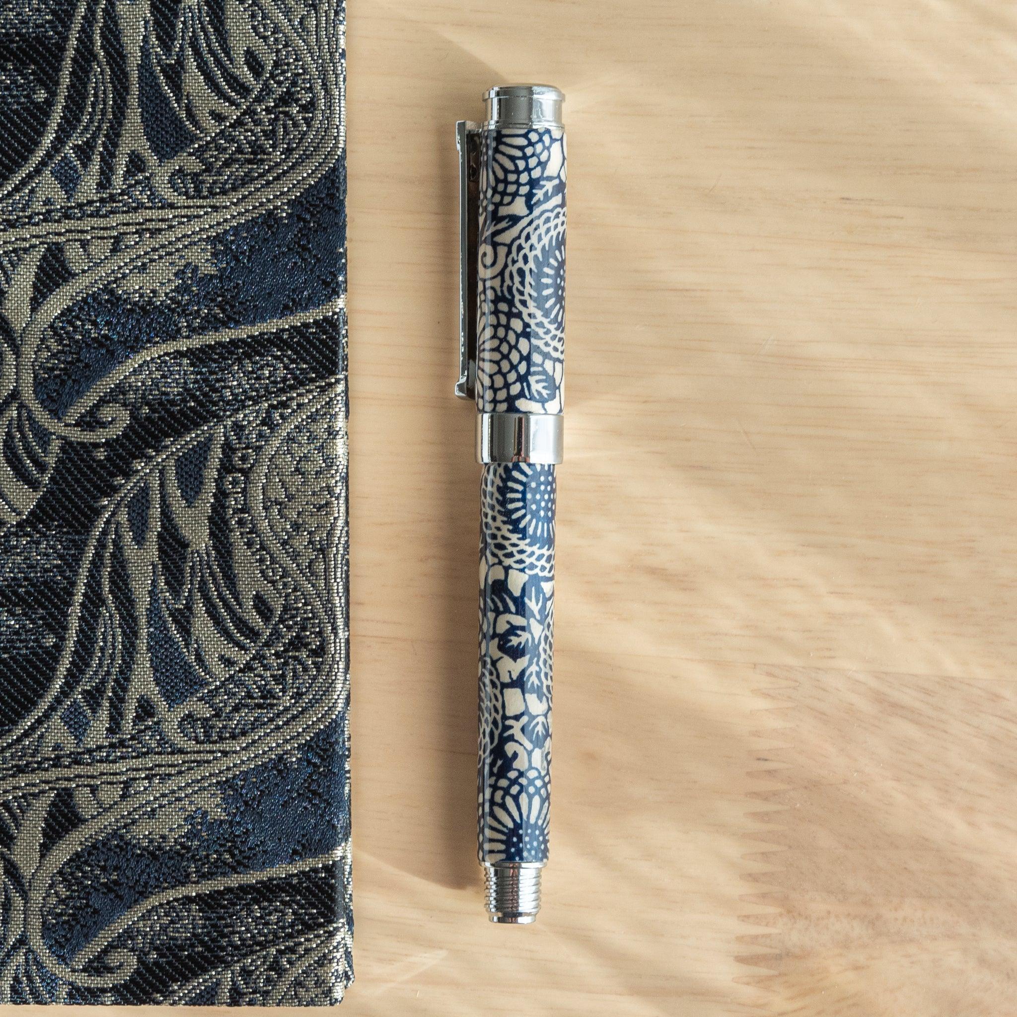 Peony Mino Washi Fountain Pen _ Komorebi Stationery