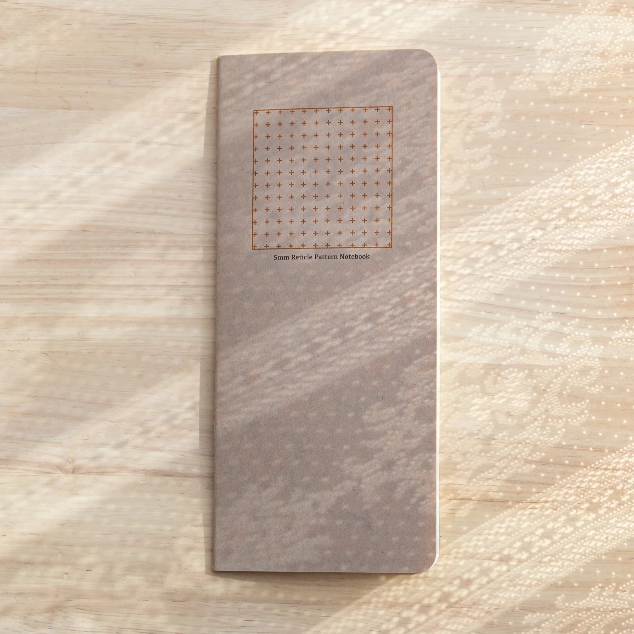 Japanese Notebook RO-BIKI Basic Series – 5 mm Reticle Grid cover with grid pattern design.