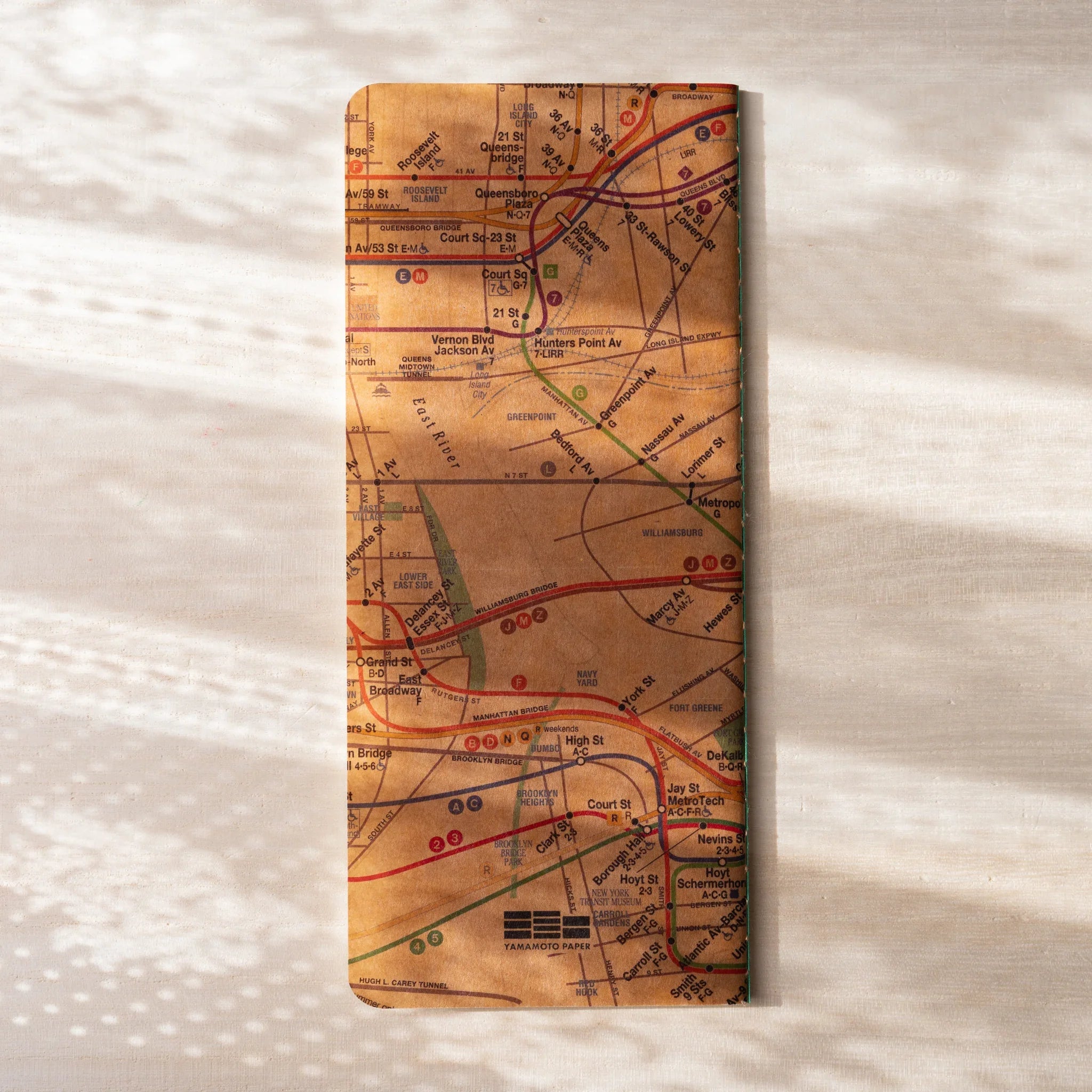 RO-BIKI Metro Map Notebook, complete product display layout providing full visual representation and product details