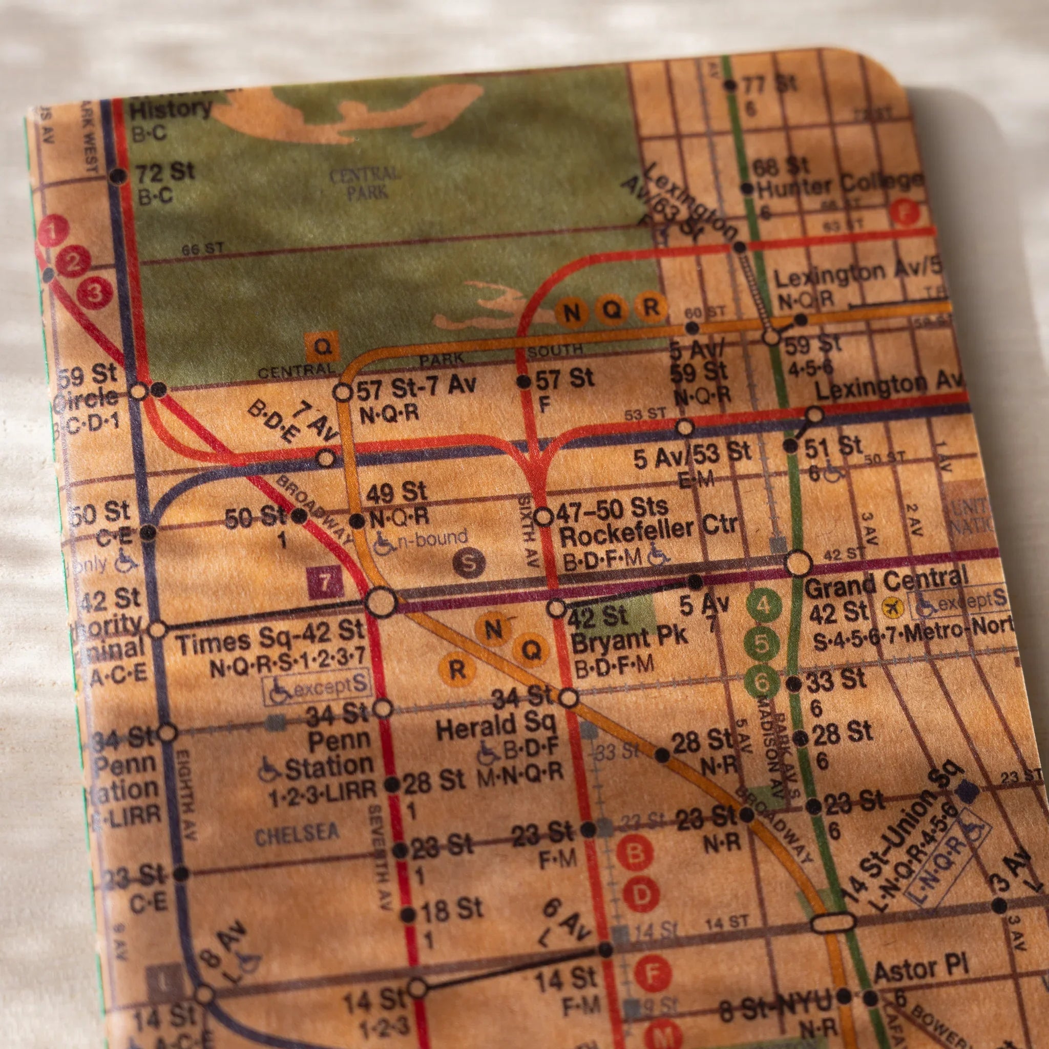 RO-BIKI Metro Map Notebook, color and material variant display providing full visual representation and product details