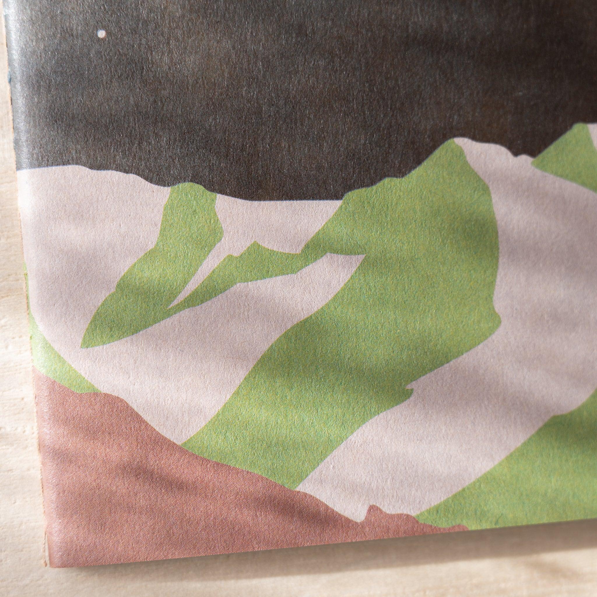 RO-BIKI Mountain Night Notebook, image_4_position_3: side profile showing depth and shape with visual clarity