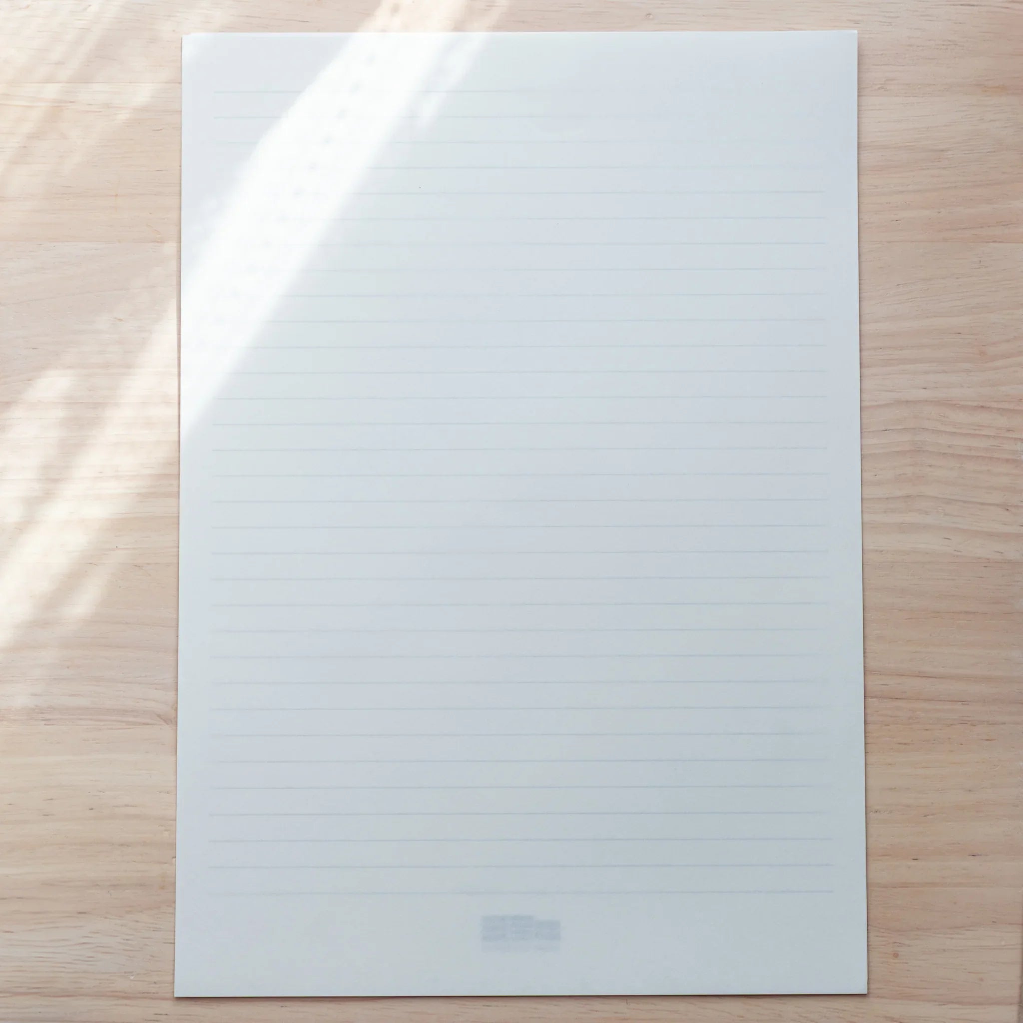 A4 lined writing sheet from Sheep Clouds Bond, part of premium Japanese Loose Leaf Paper for elegant handwriting.