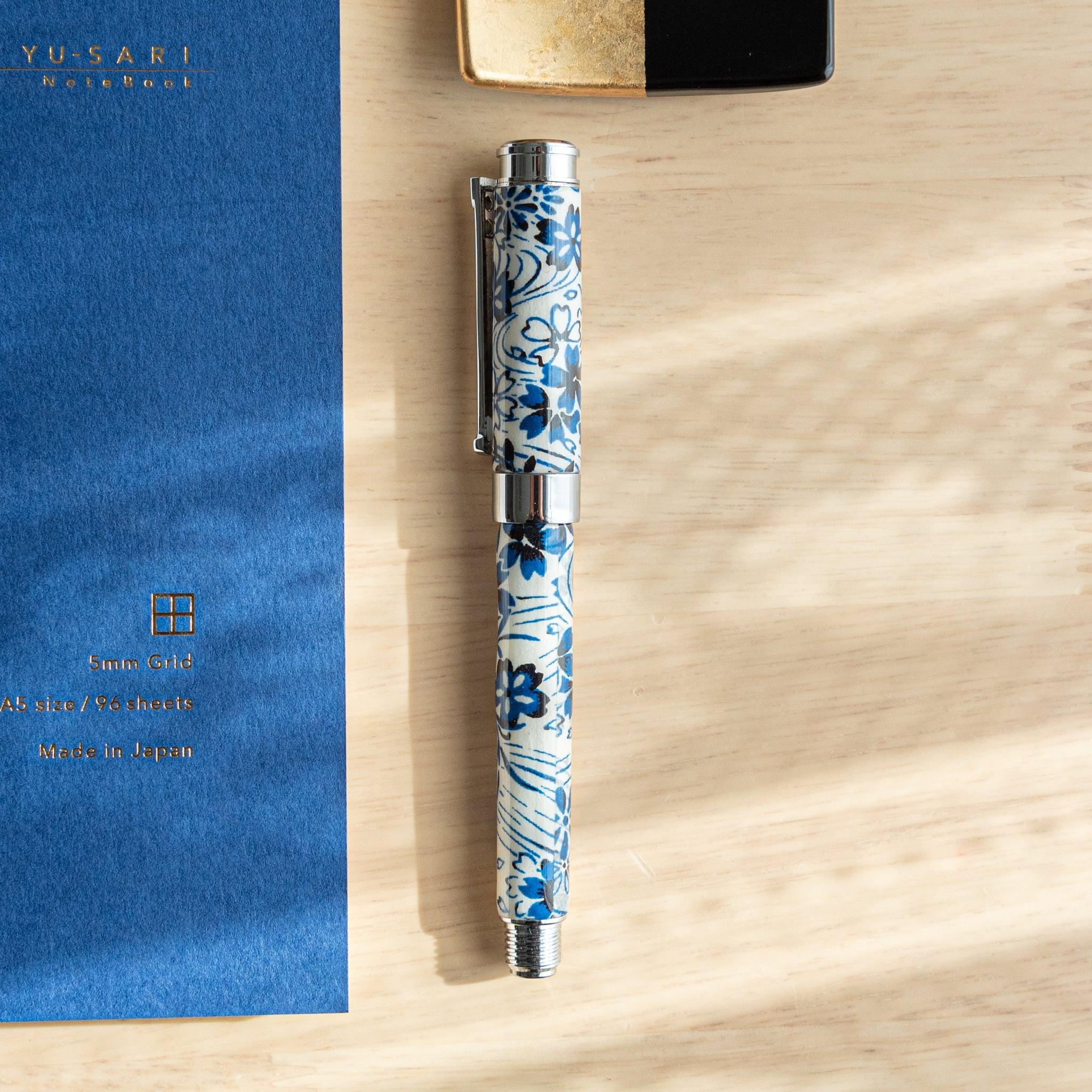 Streaming Sakura Mino Washi Fountain Pen _ Komorebi Stationery