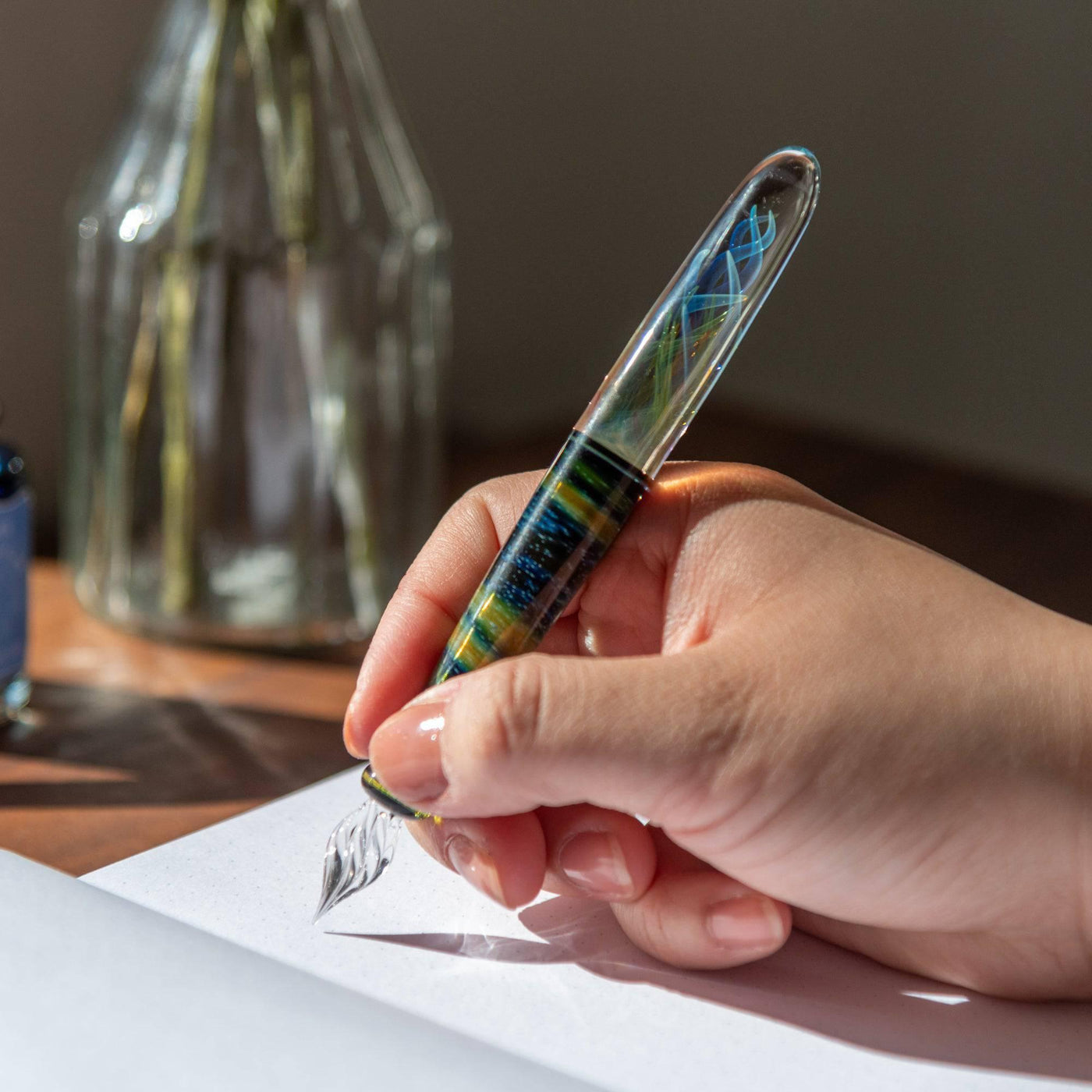 Cosmic Glass Dip Pen Hanabi Glass Studio