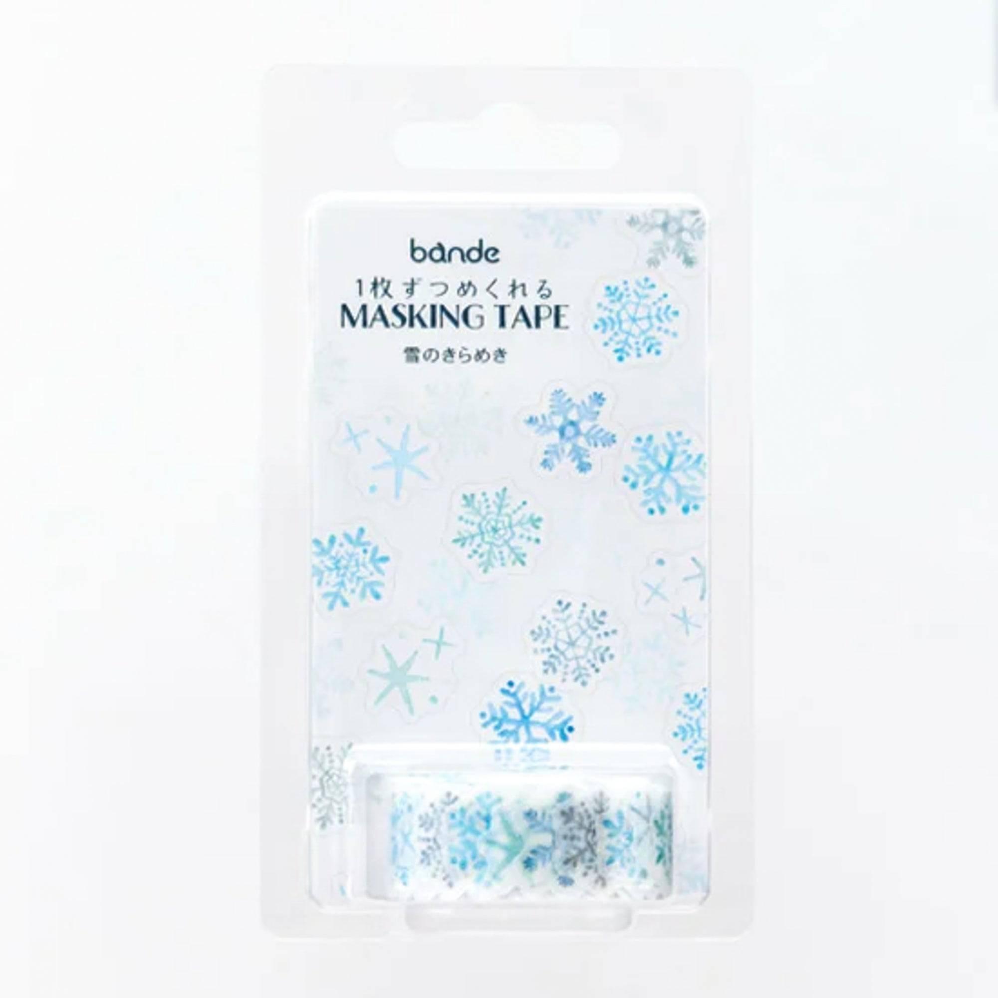 Glimmer of Snow Washi Tape Sticker Rolls - Bande - Komorebi Stationery