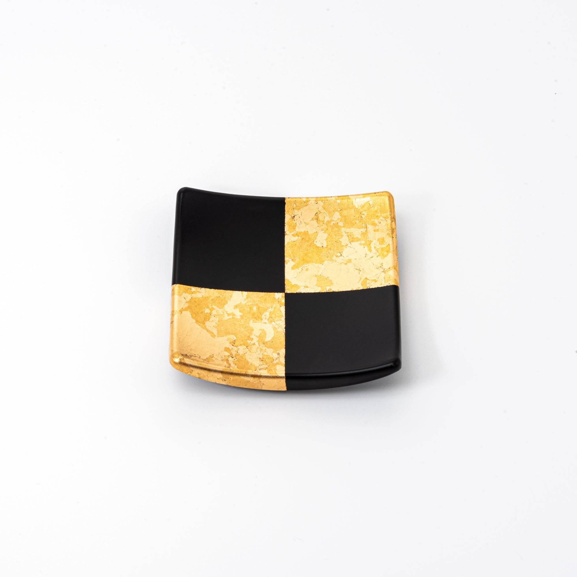 Gold Leaf Ichimatsu Pattern Pen Tray - Komorebi Stationery