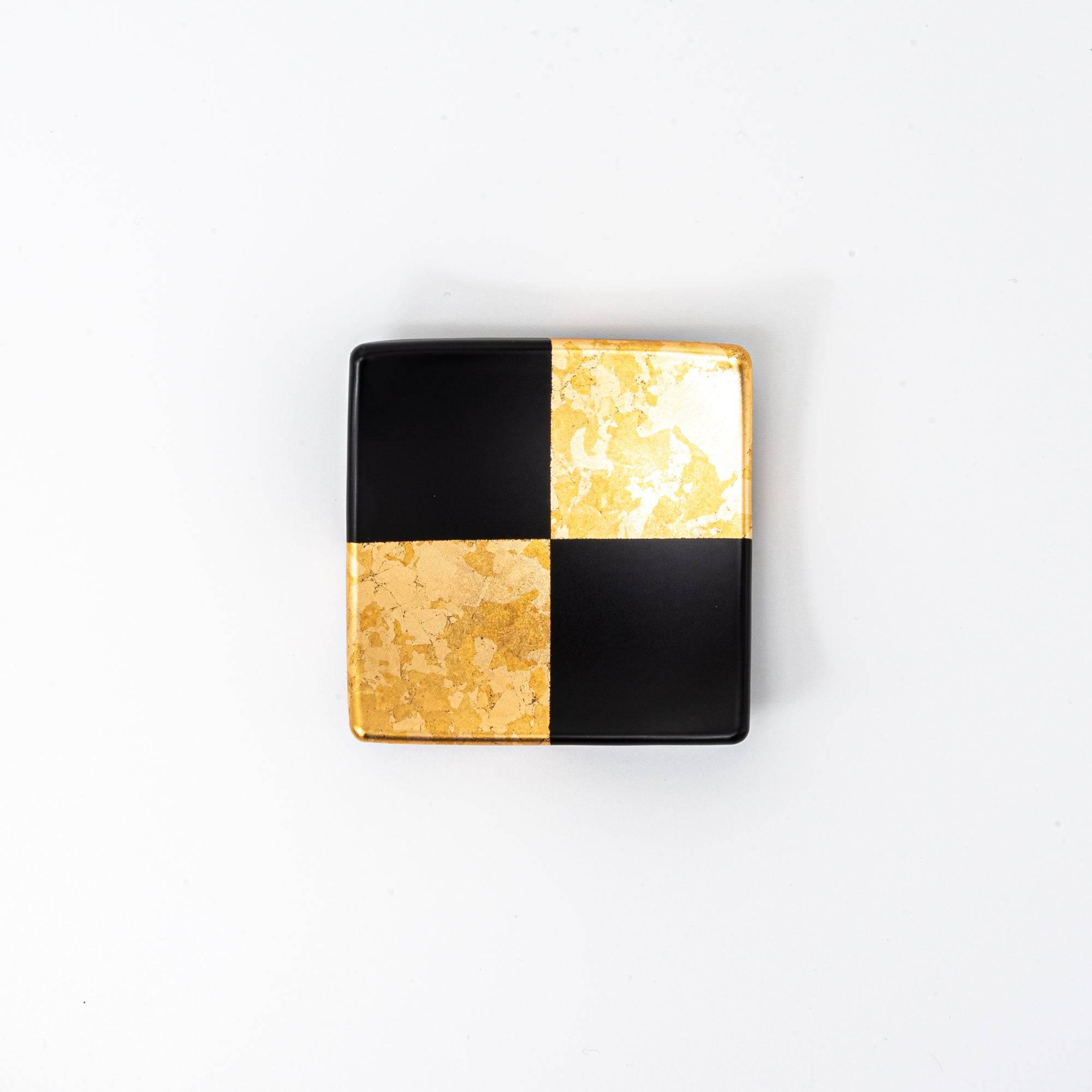 Gold Leaf Ichimatsu Pattern Pen Tray - Komorebi Stationery