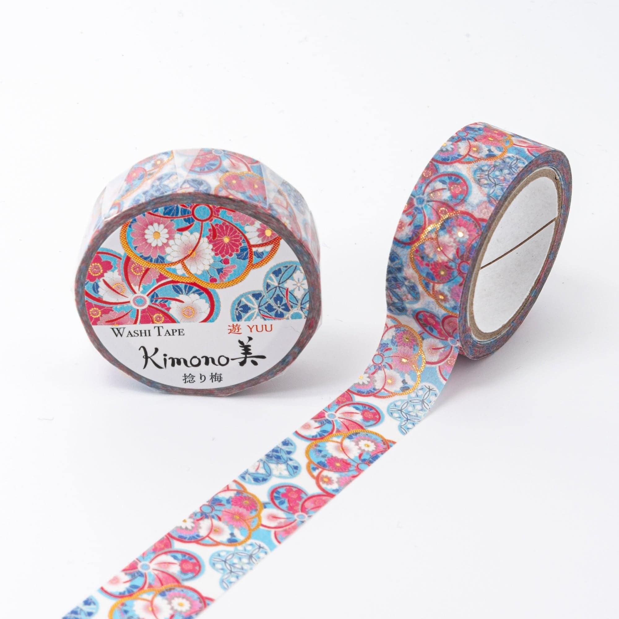 Kimono Beauty Series Twisted Plum Iyo Washi Tape - Komorebi Stationery