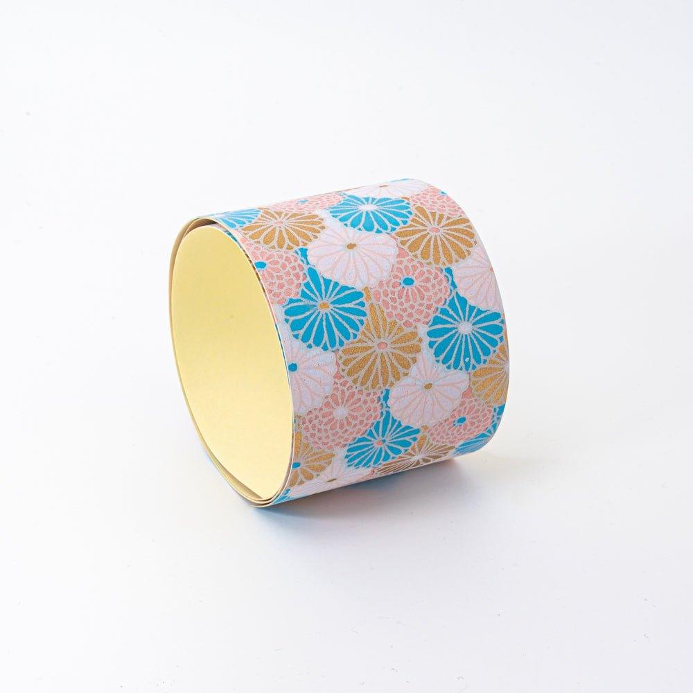Sky Blossom Pastel Chrysanthemum Hand-Dyed Yuzen Washi Tape - Shogado - Komorebi Stationery
